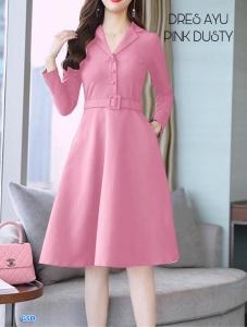 Dress Ayu dusty pink