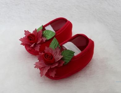 Sepatu Bayi Melati red