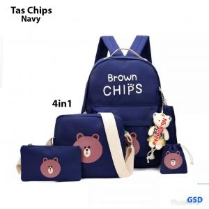 Tas chips 4in1 navy