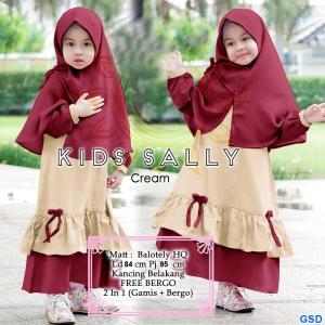 Syari Sally Kids Maroon