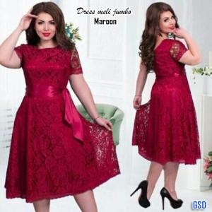 Dress Jumbo Meli maroon