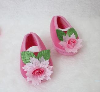 Sepatu Bayi Melati soft pink