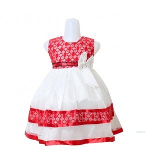 Dress kids desty merah