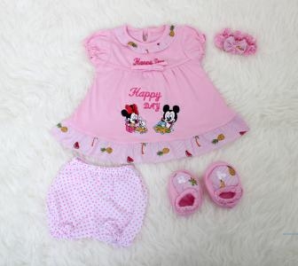 Set bayi fruits kensi 4in1 pink