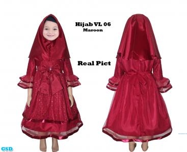 Hijab VL06 Maroon