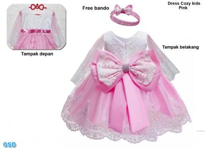 Dress Kids Cozy pink