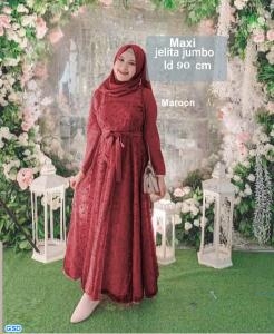 Maxi Jelita jumbo maroon