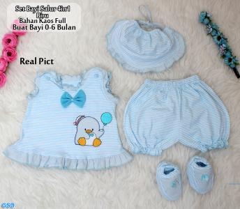 Set bayi salur guin 4in1 biru