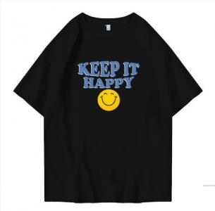 Hi VABA Oversized Keep It Happy Tshirt | Kaos Streetwear Unisex Tee