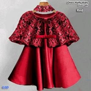 Dress Kelly kids maroon-dress elly