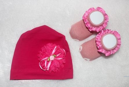 Set bayi turban bunga 01 Fanta