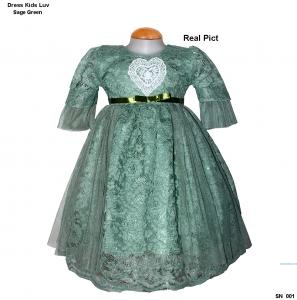 Dress Kids Luv Sage Green