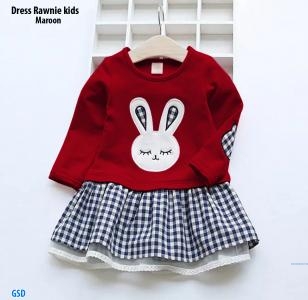 Dress rawnie kids maroon