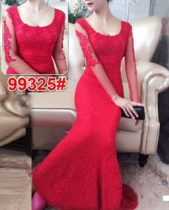 Long dress import 9325 red