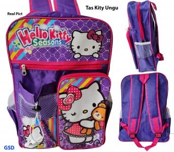 TAS RANSEL ANAK KITY UNGU