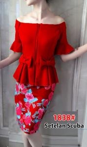 Setelan import 1838 red