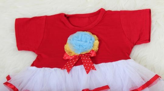 Dress kids nora merah