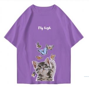 Hi VABA Oversized Cat Fly High Tshirt | Kaos Streetwear Unisex Tee