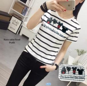 Kaos salur food hitam