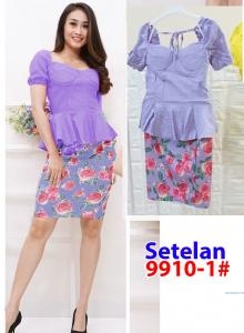 Setelan import 9910-1 ungu