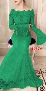 Dress import 1957 hijau