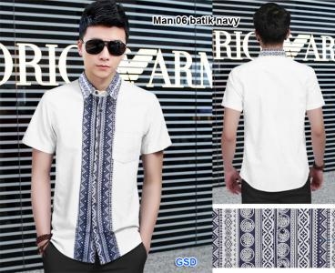 kemeja man 06 batik navy