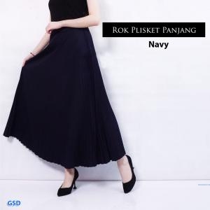 Rok kulot prisket navy