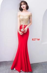 Longdress import 8271 krem