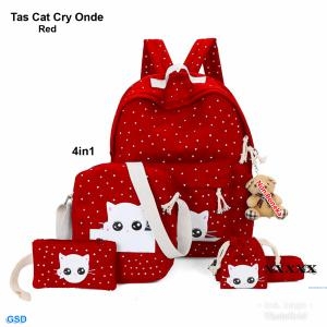 Tas Cat Cry onde red