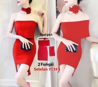 Setelan import 713 red