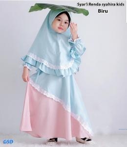 syari renda syahira kids biru