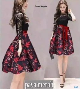 Dress magna jalar hitam