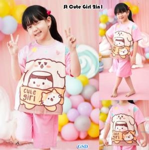 St Cute Girl 2in1 pink muda