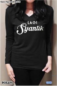 kaos pjg syantik 678 hitam