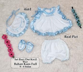 Set Dot Bayi Kecil 4in1 Blue