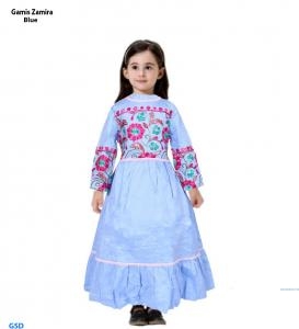 Gamis Zamira  kids pink