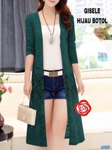 Longcardi Gisele hijau botol