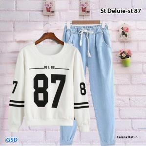 Setelan delui-st 87 denim