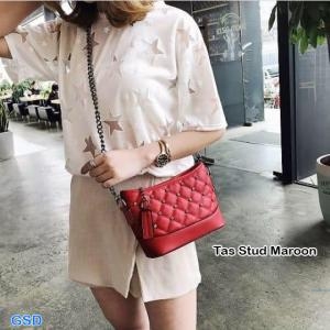 Tas Stud maroon