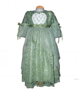 Dress Anak Love Brukat Mint