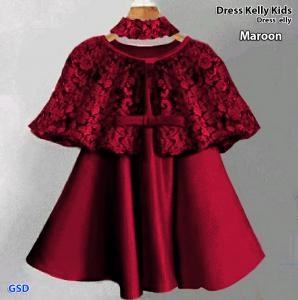 Dress Kelly kids maroon-dress elly