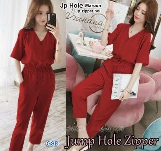 Jp hole maroon-jp zipper hol