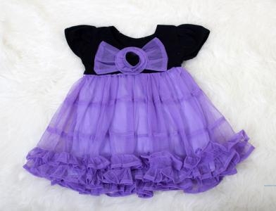 Dress kids quisi ungu