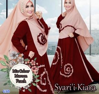 syari kiara maroon peach-syari aira