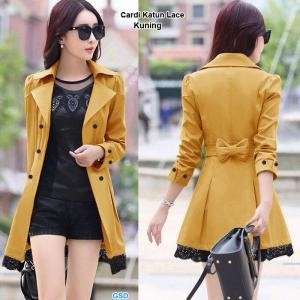 Cardi Katun Lace kuning