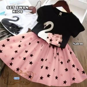 Set swan kids pink