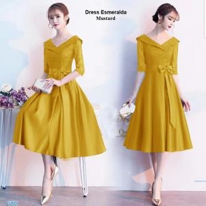 Dress esmeralda mustard