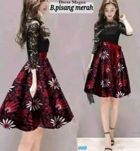 Magna dress B.pisang merah