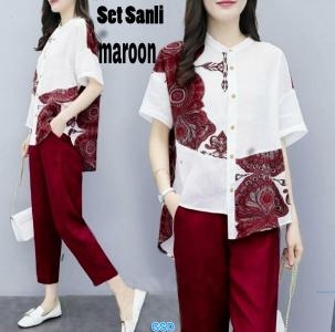 Set Sanli Maroon