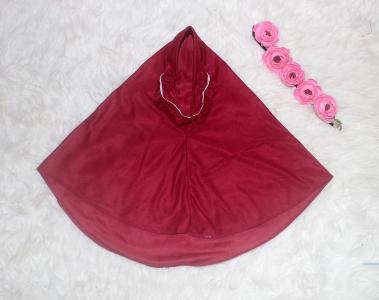 Set Gamis Anak Albi maroon